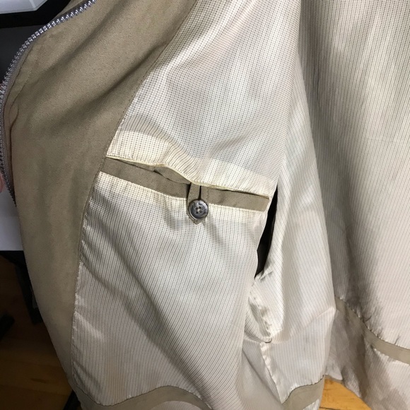 Oscar De La Renta Brown Faux Suede Unisex Blouson / Barn Jacket 🐻🤎 - Picture 5 of 12